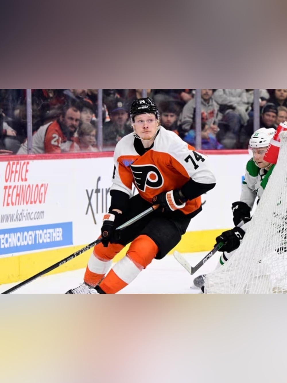 Fanatics Authentic Philadelphia Flyers Owen Tippett #74 Hockey Jersey Men’s Sz L - Picture 2 of 9